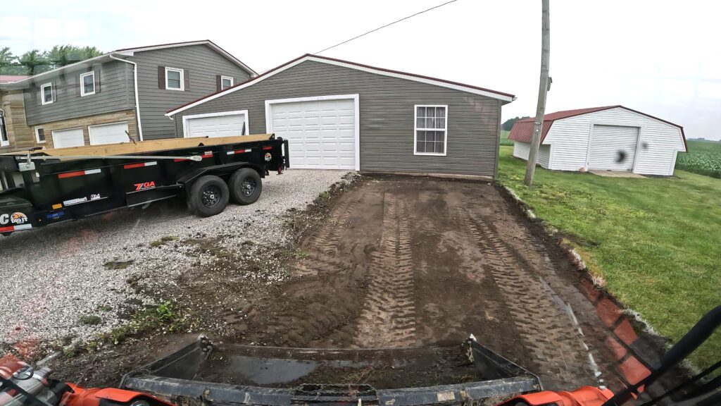 gravel parking space