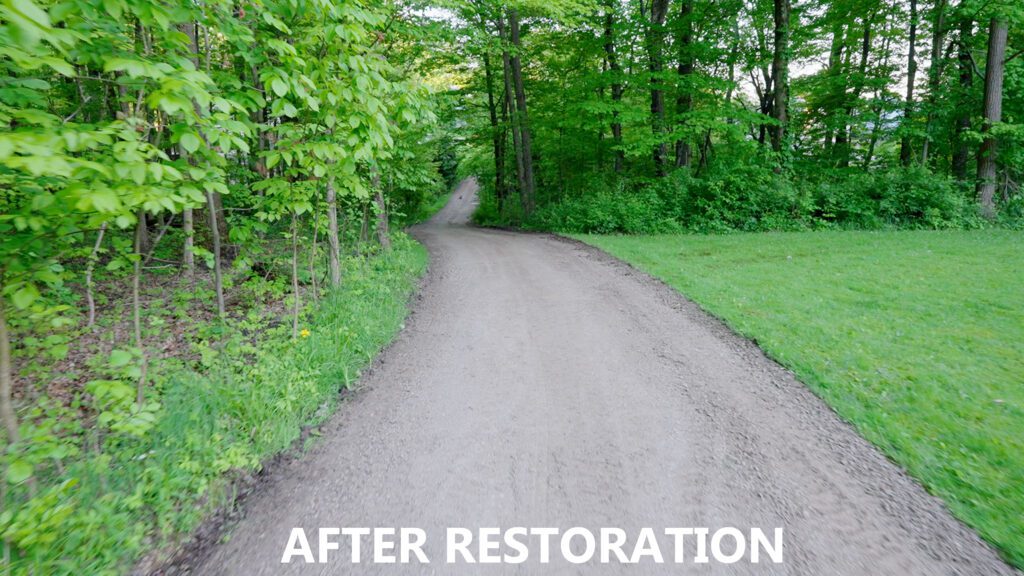 Gravel driveway repair in Ashland Ohio