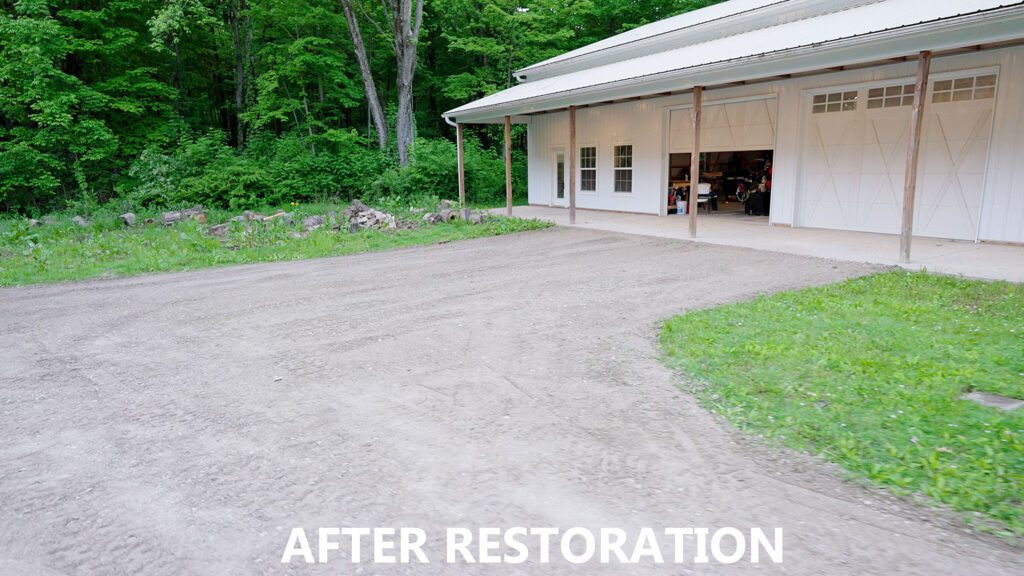 Gravel driveway repair in Ashland Ohio