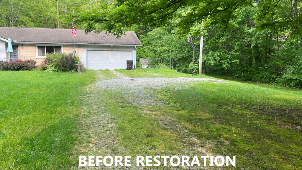 Gravel driveway repair in Lexington Ohio