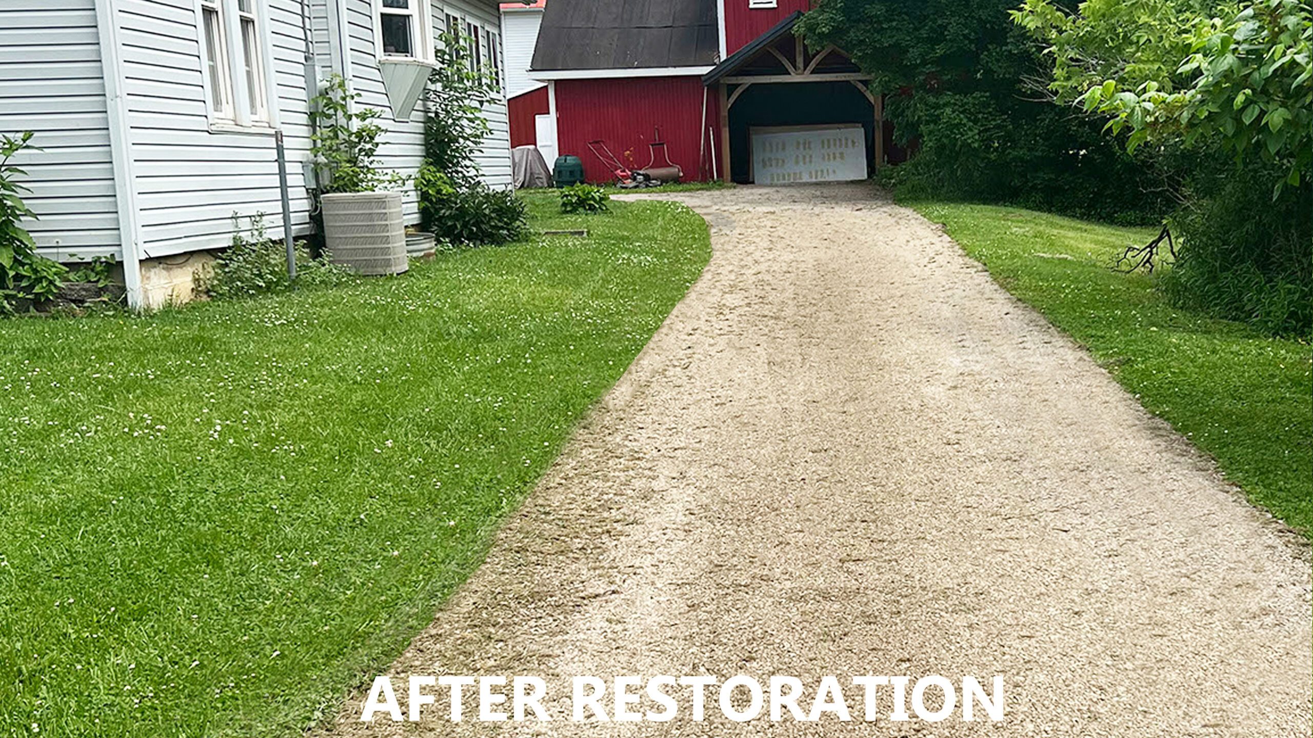 Gravel driveway repair in Mount Vernon Ohio
