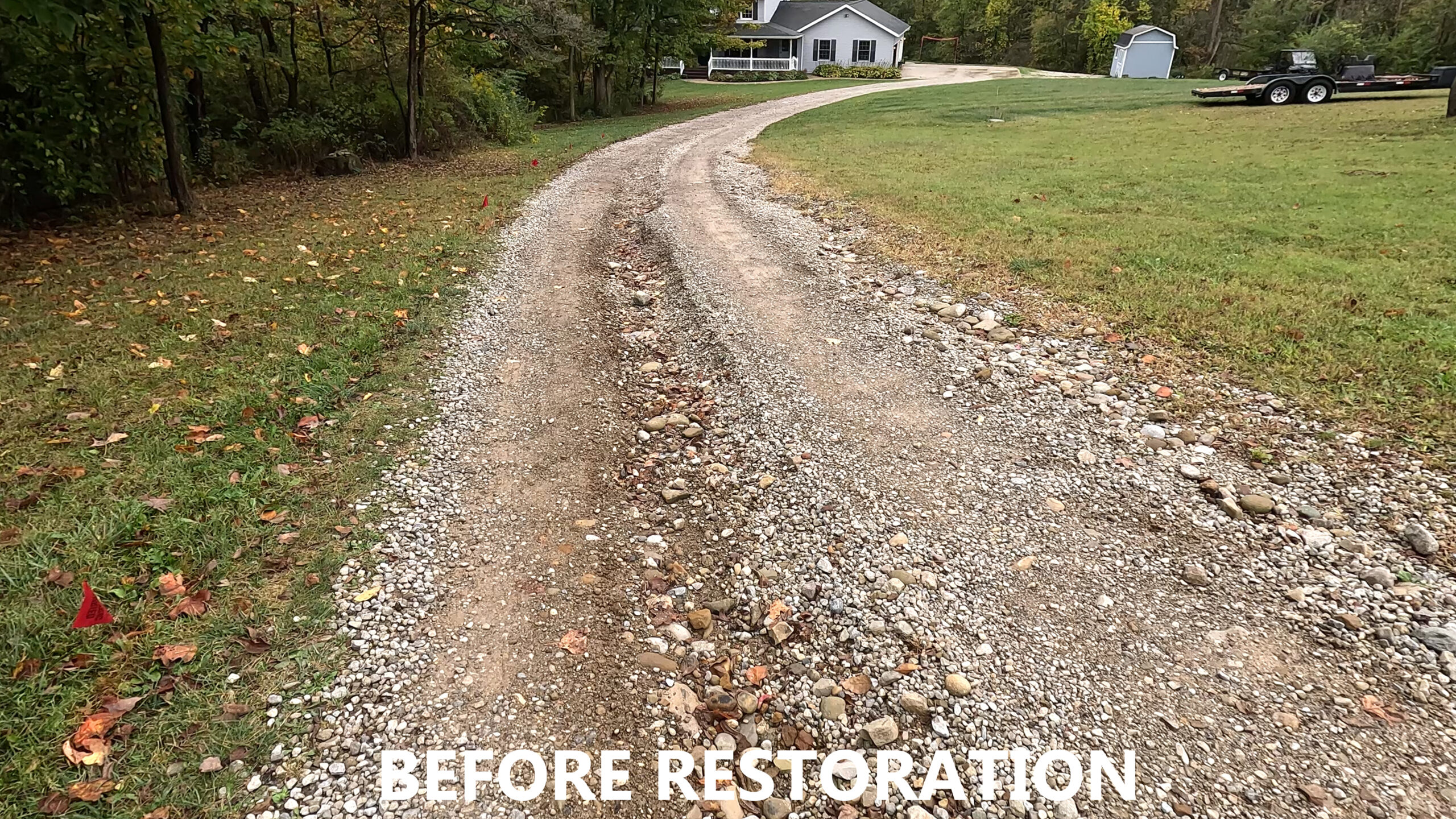 Shelby-ohio-gravel-driveway-1 Gravel driveway repair in Shelby Ohio